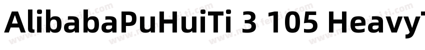 AlibabaPuHuiTi 3 105 HeavyTrueTyp字体转换